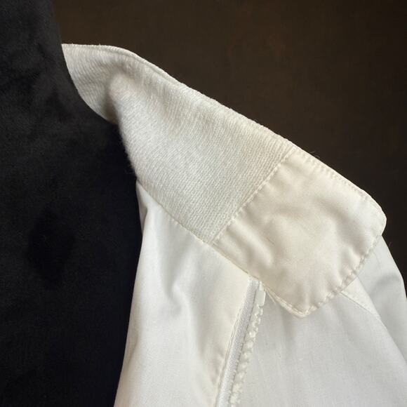 Vintage 1990s Architect JCPenney Men’s M White Bomber Jacket Made in Hong Kong - Picture 11 of 14